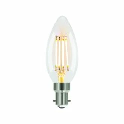 Budget ⌛ Luce Bella Candle Filament B15 LED 450 Lumen Warm White, Dimmable 4.5W Globe 2Pk Other - To Australia 🥰