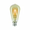 Cheapest 😀 Australia Sale - Luce Bella ST64 B22 LED 400 Lumen Amber, Warm White 4W Globe 🎁
