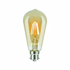 Cheapest 😀 Australia Sale - Luce Bella ST64 B22 LED 400 Lumen Amber, Warm White 4W Globe 🎁