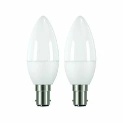 Hot Sale 👍 Luce Bella Candle B15 LED 470lm Cool White 5W Globe 2 Pack - To Australia 🔥