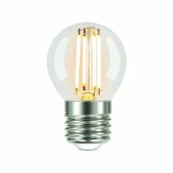 Deals 🎁 Luce Bella Filament Round E27 LED Dimmable 450 Lumen Warm White 4.5 Watt Globe 2Pk Other - To Australia 😀