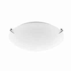 Promo ✨ Luce Bella 40cm Frosted Glass Ceiling Light White / Chrome - To Australia ❤️