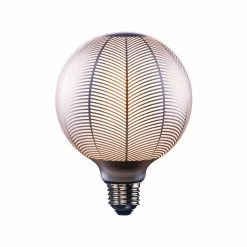 Budget 🛒 Australia Only - Luce Bella 4W 350lm G125 Silver Pine Needle Pattern Dimmable LED E27 Globe ❤️