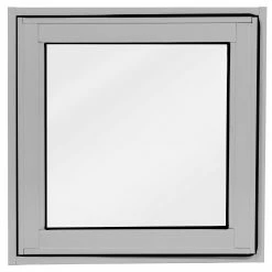 Best Pirce 👍 Australia Sale - Polar Eco-View Windows 600 X 600mm Silver Grey Open Panel Double Glazed Window 🎉