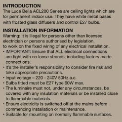 Promo ✨ Luce Bella 40cm Frosted Glass Ceiling Light White / Chrome - To Australia ❤️ -Luce Bella Online Shop 67a3f69c8e154faea2add50cf4f24864