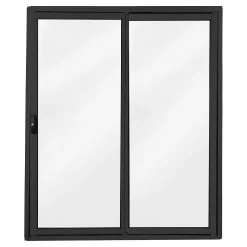 Cheap 🤩 Australia Sale - Polar Eco-View Windows 2145 X 1800mm Black Aluminium Sliding Door Kit 🎁