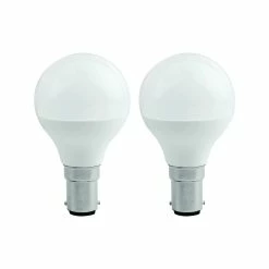 Coupon 🌟 Australia Only - Luce Bella Fancy Round B15 LED 400lm Cool White 5W Globe - 2 Pack 👍