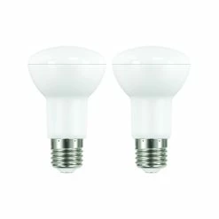 Brand new 🛒 Luce Bella R63 E27 LED 600lm Warm White 8W Globe 2 Pack - To Australia ⭐