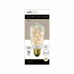 Coupon ⭐ Australia Sale - Luce Bella 1.2W Warm White ES ST58 LED Fairy Light Globe 🛒