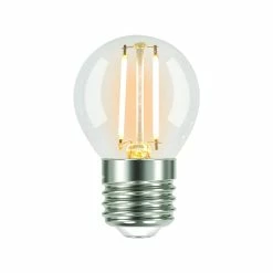 Cheapest 💯 Australia Only - Luce Bella Round Filament ES LED 250 Lumen Warm White 2 Watt Globe 2Pk Other 🎉