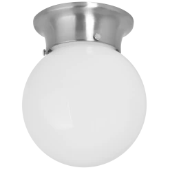 Budget 👏 Luce Bella 150mm Brushed Chrome Finish Batten Fix White - To Australia 🎉