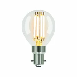 Deals 🎁 Australia Sale - Luce Bella Round Filament B15 LED Dimmable 450 Lumen Warm White 4.5W Globe 2Pk Other 😍