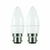 Budget ✔️ Luce Bella Candle B22 LED 470lm Cool White 5W Globe 2 Pack - To Australia 🧨