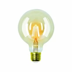 Best Pirce 🎁 Luce Bella G95 E27 LED Amber 400 Lumen Warm White 4W Globe Other - To Australia ❤️