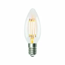 Outlet 👏 Luce Bella Candle Filament E14 LED 450 Lumen, Dimmable, Warm White 4.5W Globe 2Pk Other - To Australia 💯